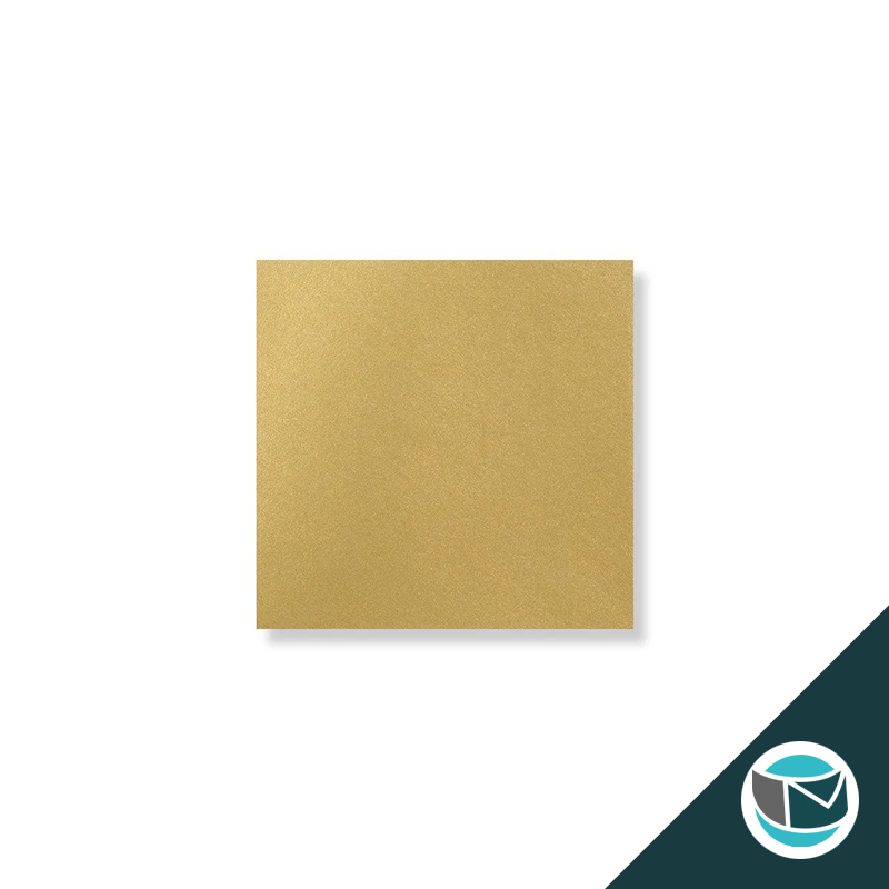 Parelmoer Envelop - 100x100 mm - Goud Gegomd 120 grams