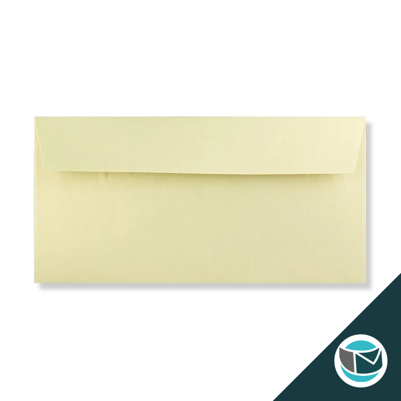 Parelmoer Envelop - 110x220 mm - Champagne Strip 120 grams