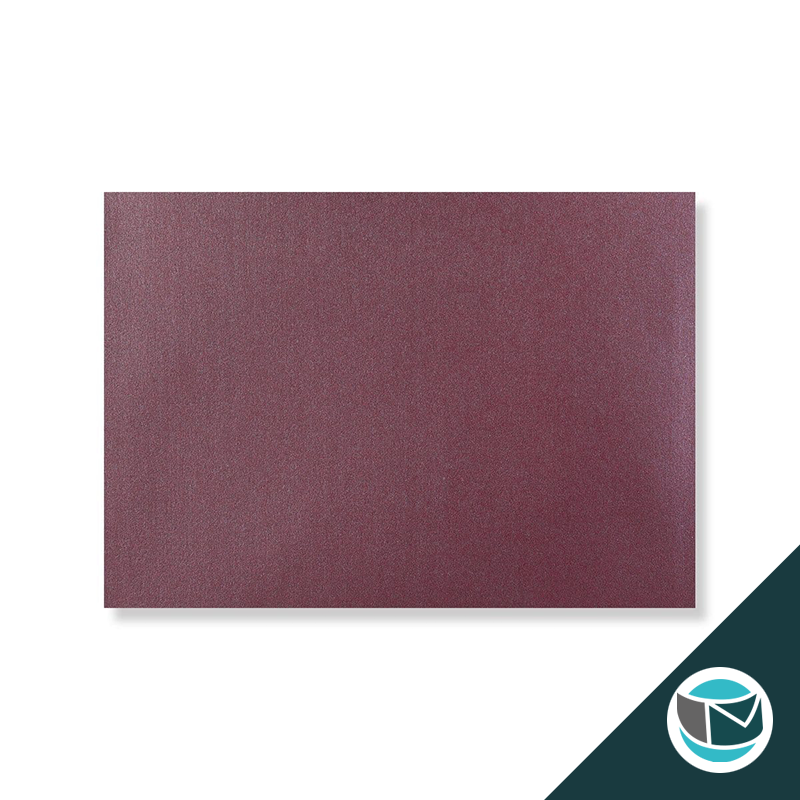 Parelmoer Envelop - 114x162 mm (C6) - Aubergine Strip 120 grams