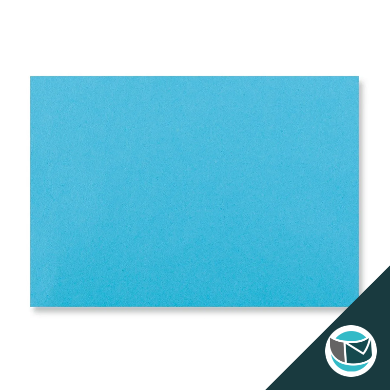Wenskaart Envelop met Puntklep Strip - 114x162 mm (C6)  - Blauw