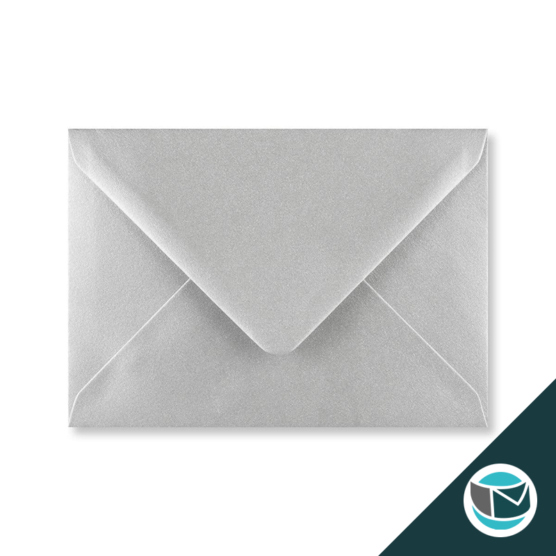 Gekleurde Envelop - 114x162 mm (C6) - Zilver Metallic 100 grams