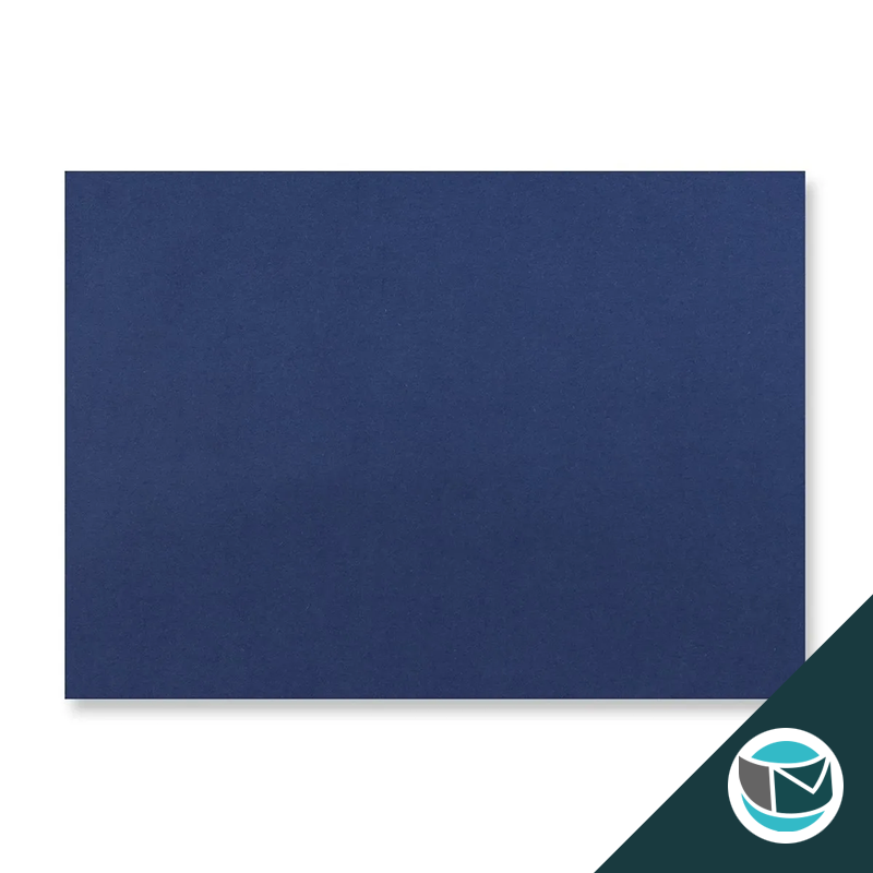 Wenskaart Envelop met Puntklep Strip - 114x162 mm (C6)   - Marine Blauw