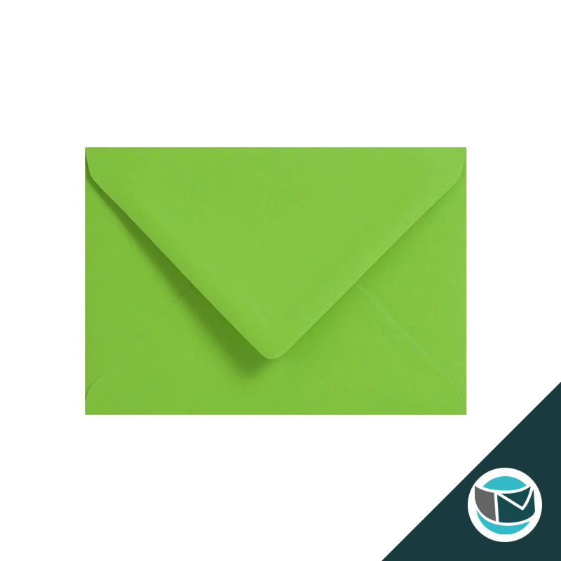 Gekleurde Premium Envelop - 114x162 mm (C6) - Mid Groen