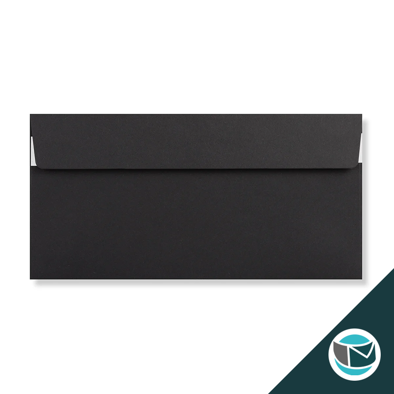 Gekleurde Envelop - 114x229 mm (DL+) - Zwart 120 grams