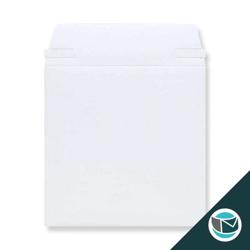 Kartonnen Duplex Enveloppen - 125x125 mm - Wit
