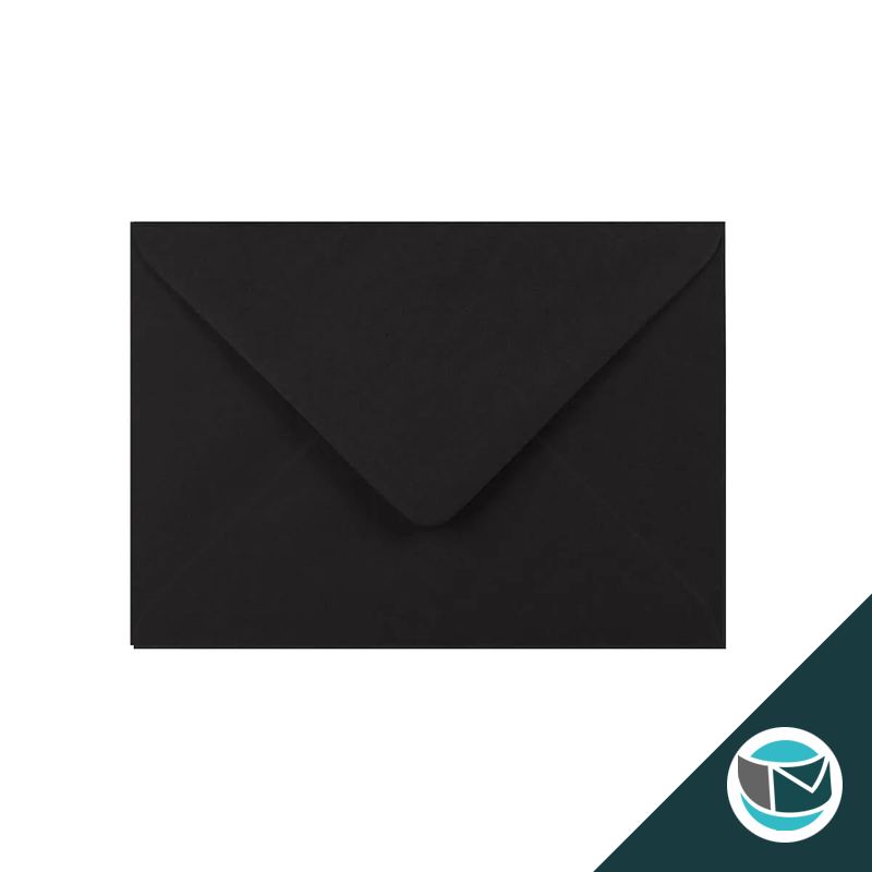 Gekleurde Premium Envelop - 125x175 mm - Zwart