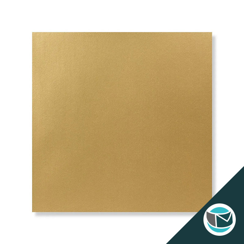 Parelmoer Envelop - 155x155 mm - Goud Strip 120 grams