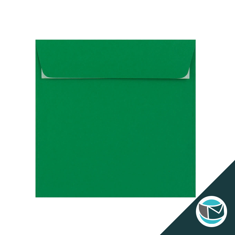 Gekleurde Premium Envelop - 155x155 mm - Donkergroen