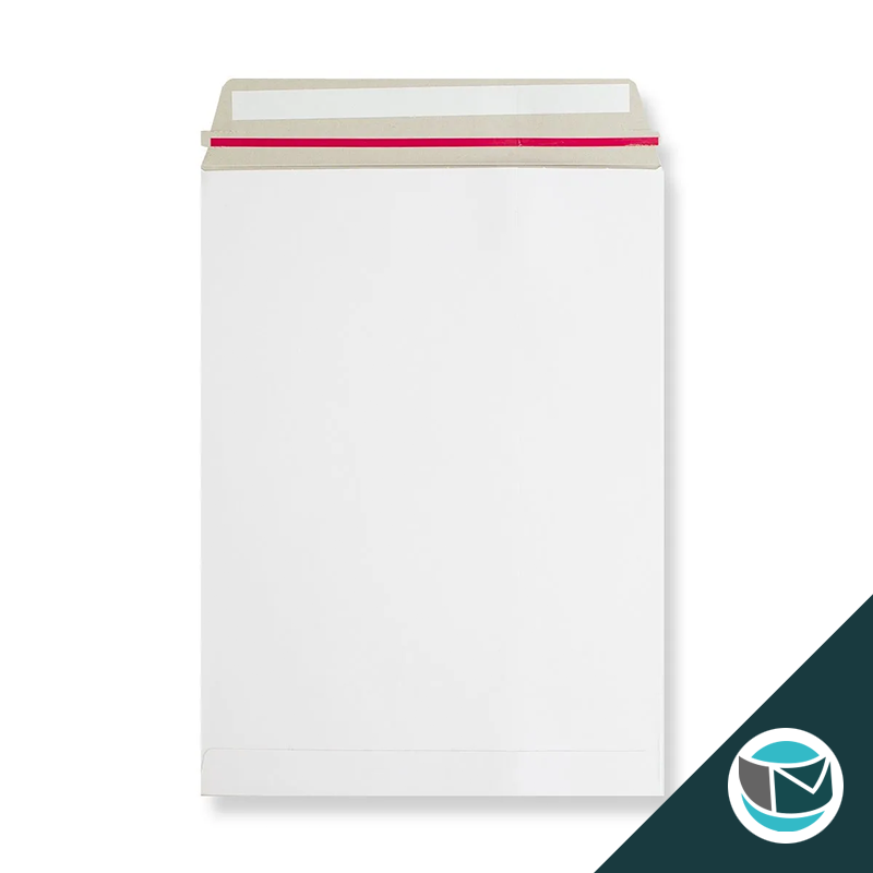 Kartonnen Duplex Enveloppen - 229x162 mm (C5) - Wit