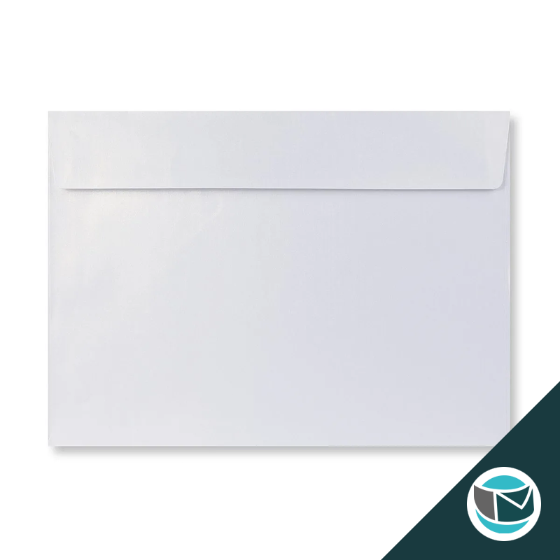 Parelmoer Envelop - 229x324 mm (C4)  - Wit Strip 120 grams