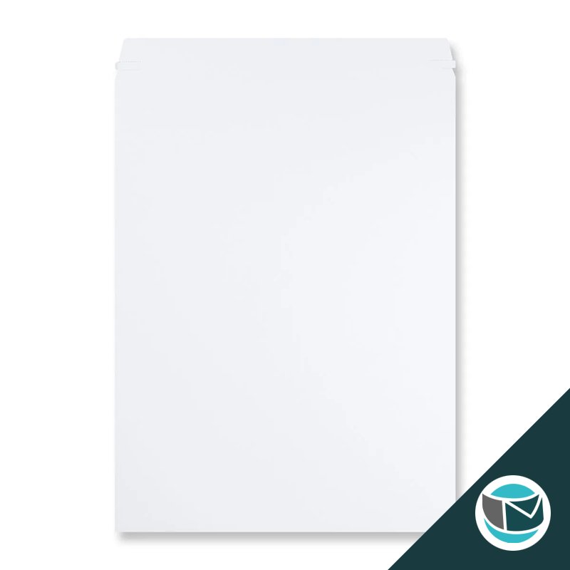 Kartonnen Duplex Enveloppen -  508x381 mm - Wit