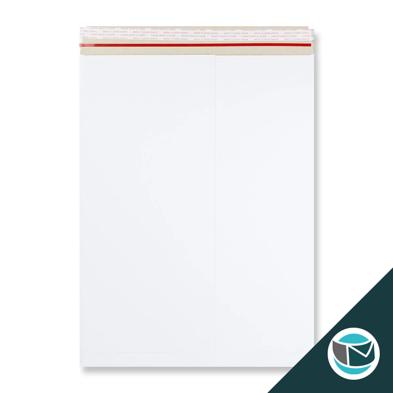 Kartonnen Duplex Enveloppen -  508x381 mm - Wit