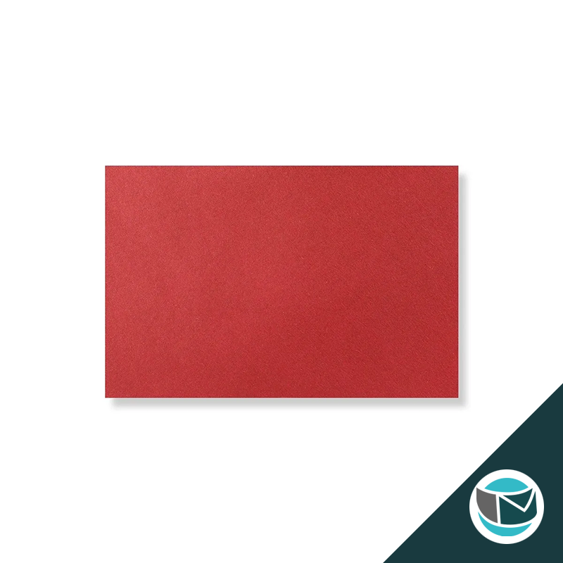 Parelmoer Envelop - 62x94 mm - Rood Gegomd 120 grams