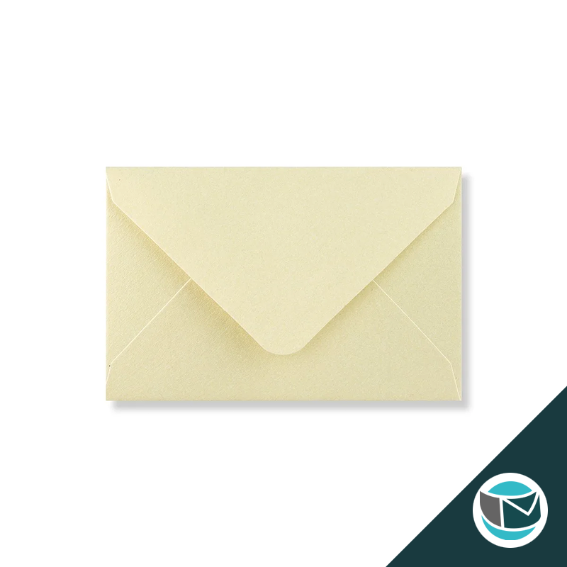 Gekleurde Envelop - 62x94 mm - Champagne Parelmoer 120 grams