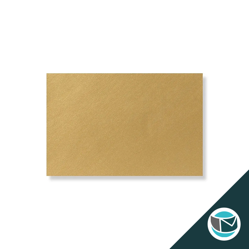 Parelmoer Envelop - 62x94 mm - Goud Gegomd 120 grams