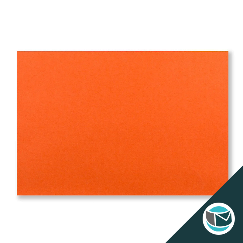 Wenskaart Envelop met Puntklep Strip - 62x94 mm  - Oranje