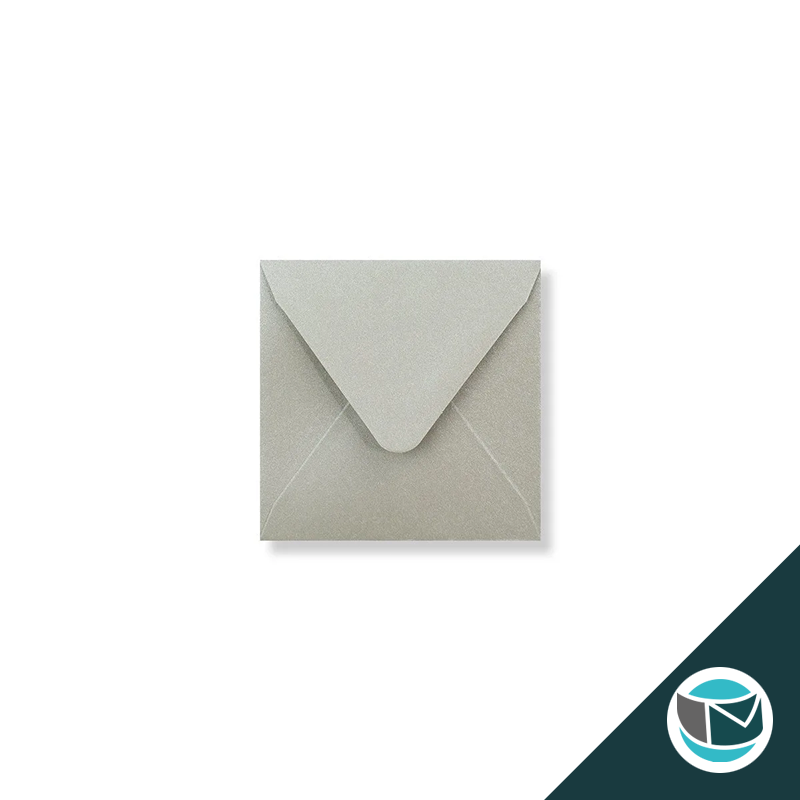 Parelmoer Envelop - 80x80 mm - Zilver Gegomd 120 grams