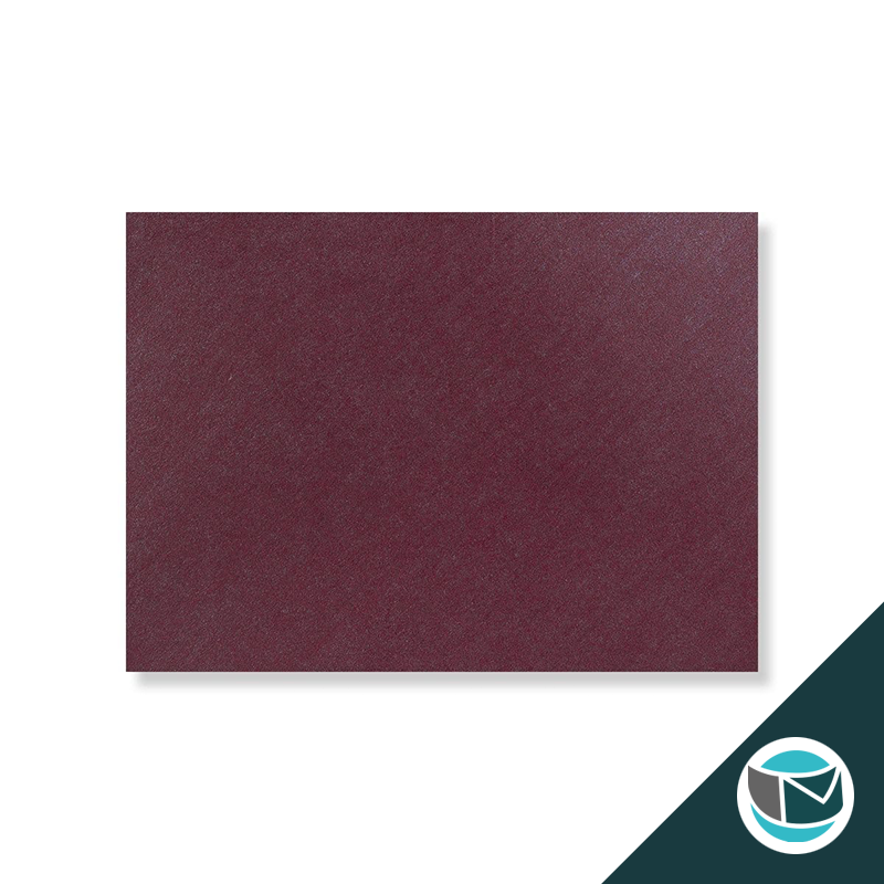 Parelmoer Envelop - 82x113 mm (C7) - Aubergine Gegomd 120 grams