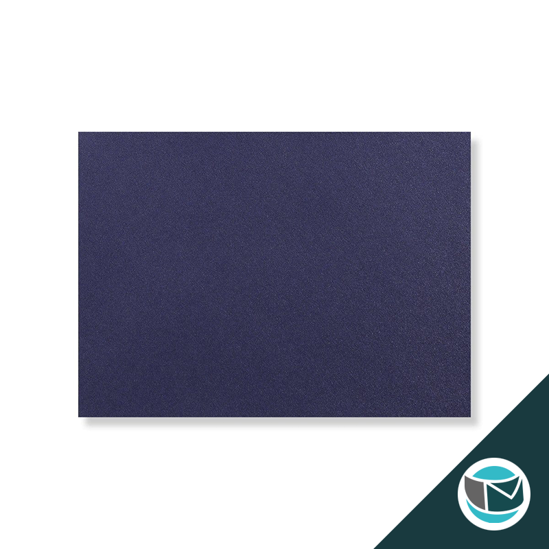 Parelmoer Envelop - 82x113 mm (C7) - Blauw Gegomd 120 grams