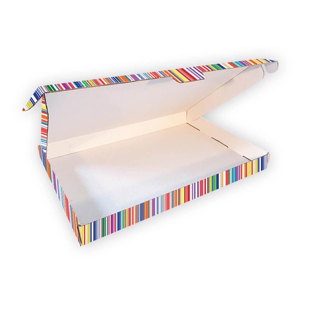 Brievenbusdoos met Bovenklep – A6 – 160 x 115 x 28 mm – Regenboogkleur