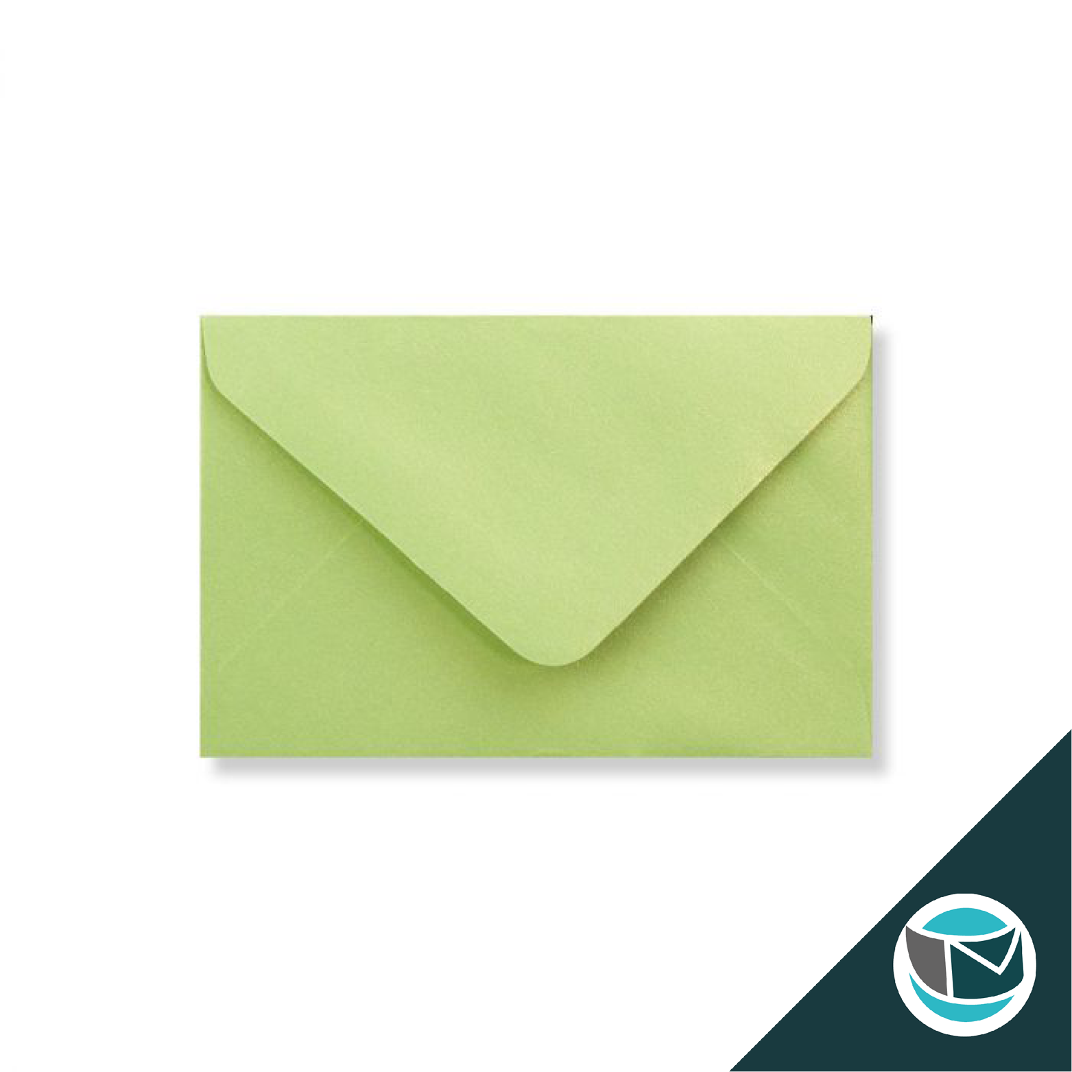 Parelmoer Envelop - 62x94 mm - Lime