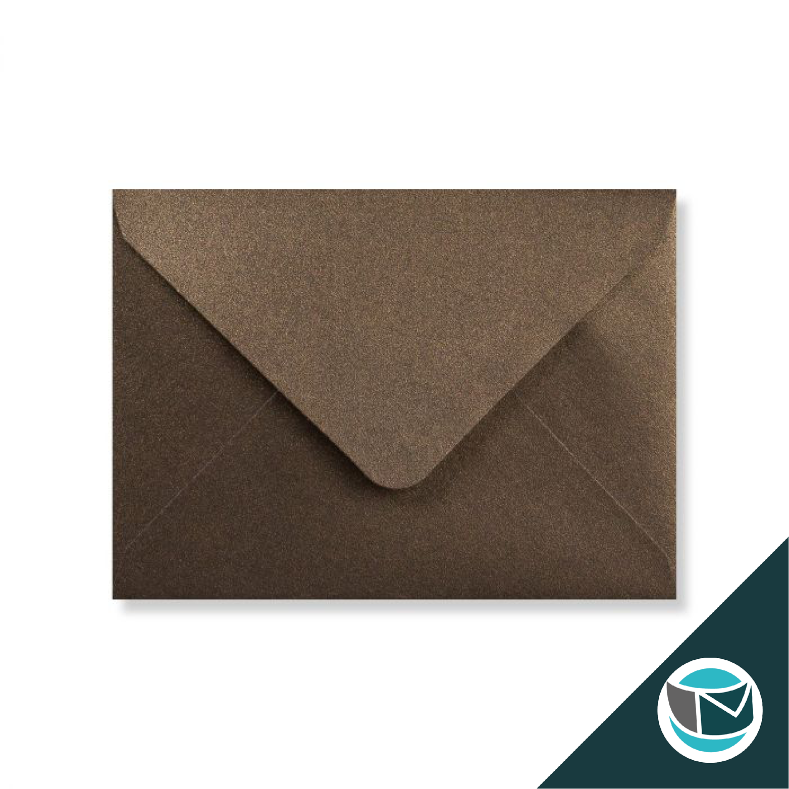 Parelmoer Envelop - 82x113 mm (C7) - Brons