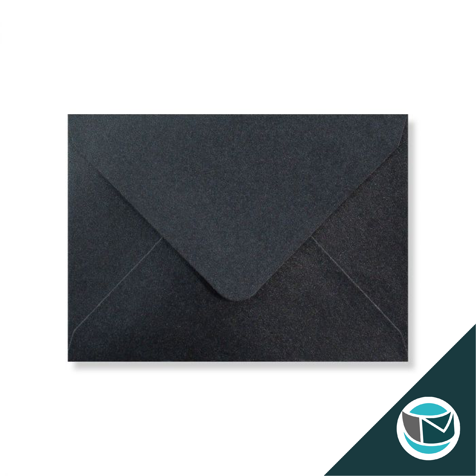 Parelmoer Envelop - 82x113 mm (C7)  - Donkergrijs