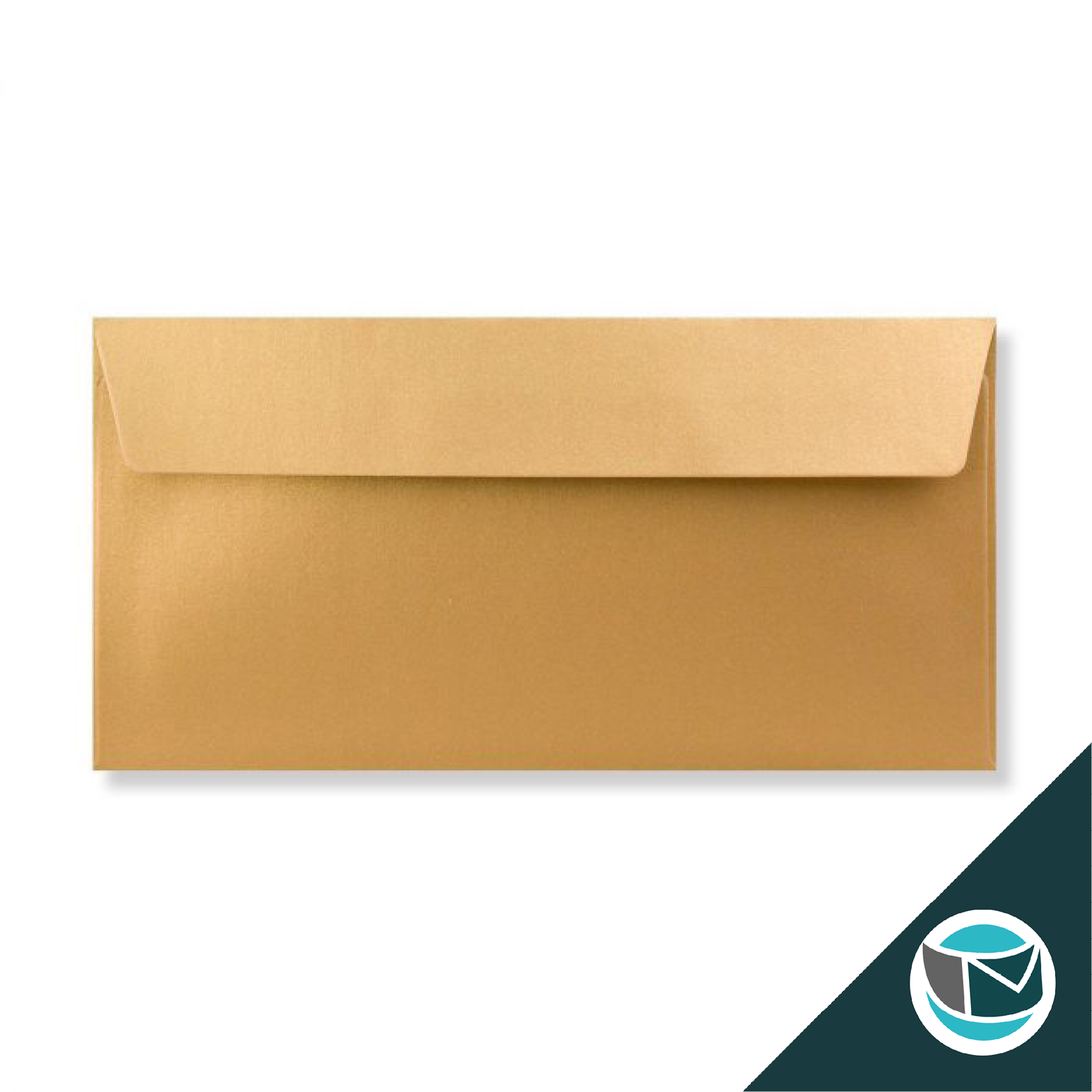 Parelmoer Envelop - 110x220 mm - Goud  Strip