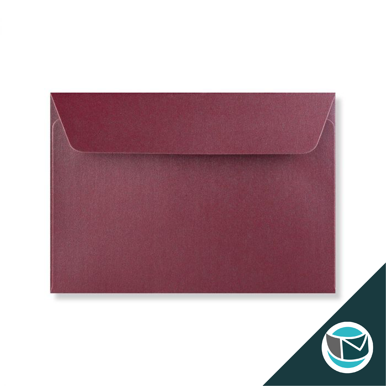 Parelmoer Envelop - 114x162 mm (C6) - Paars  Strip