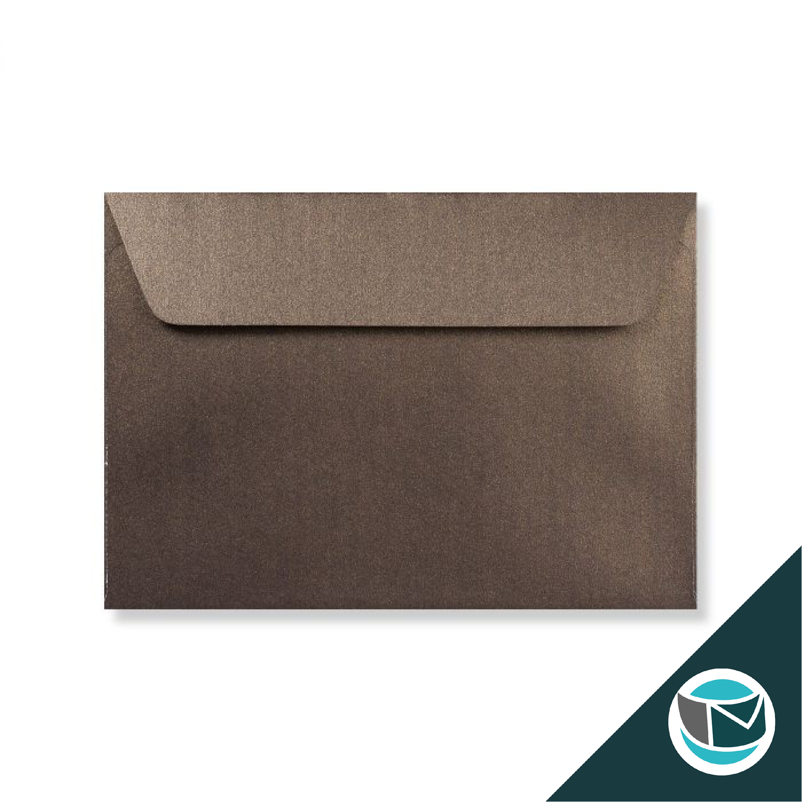 Parelmoer Envelop - 114x162 mm (C6) - Brons Strip