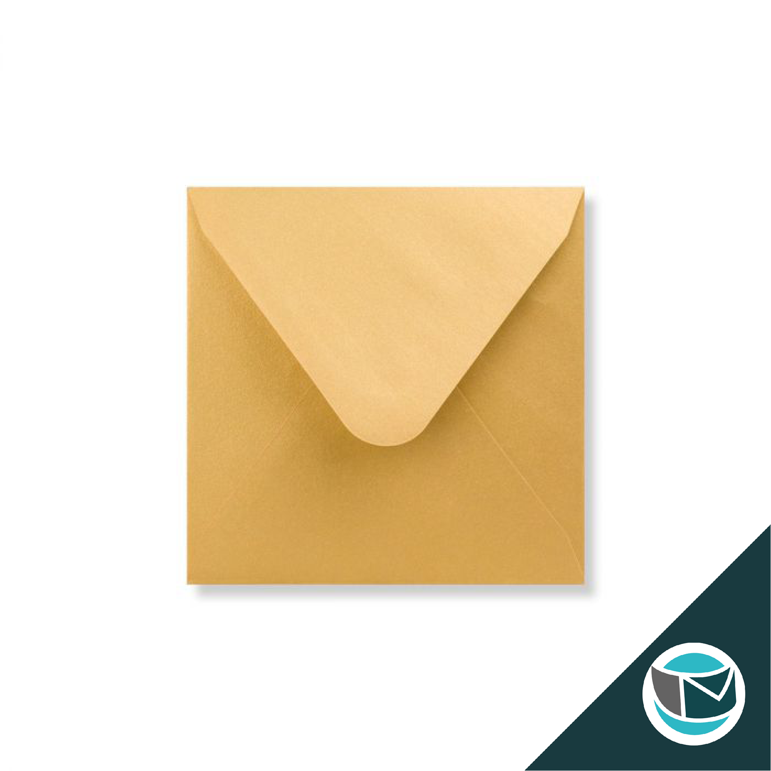 Parelmoer Envelop - 120x120 mm - Goud
