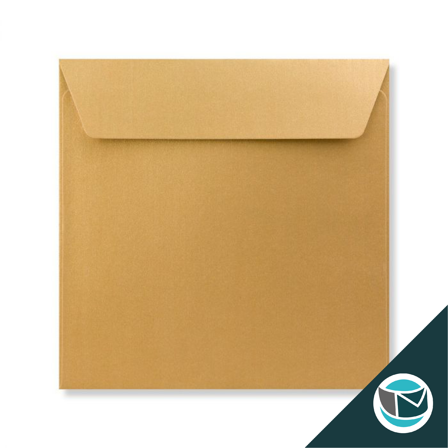 Parelmoer Envelop - 155x155 mm - Goud