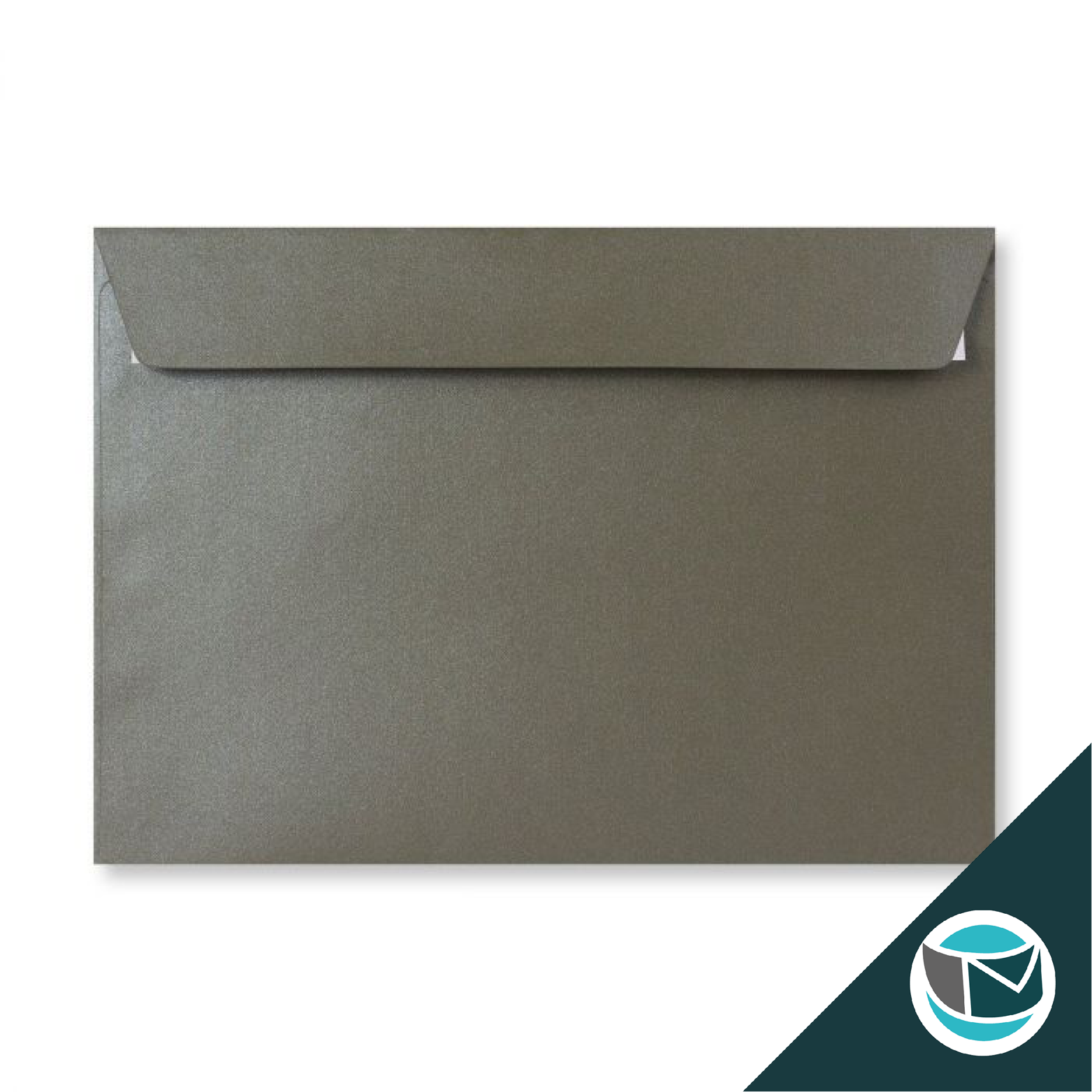 Parelmoer Envelop - 162x229 mm (C5)  - Donkerzilver