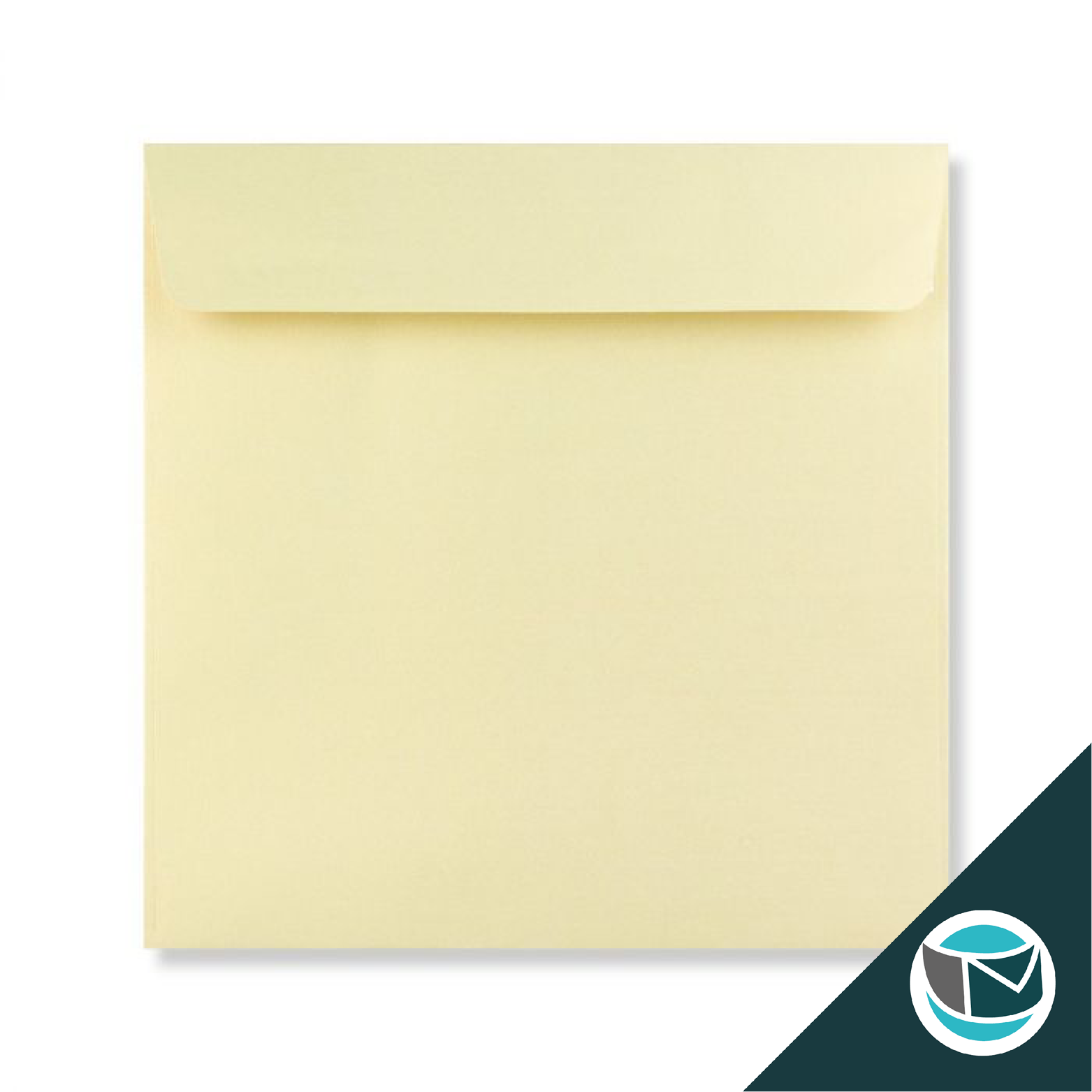 Parelmoer Envelop - 170x170 mm - Champagne  Strip
