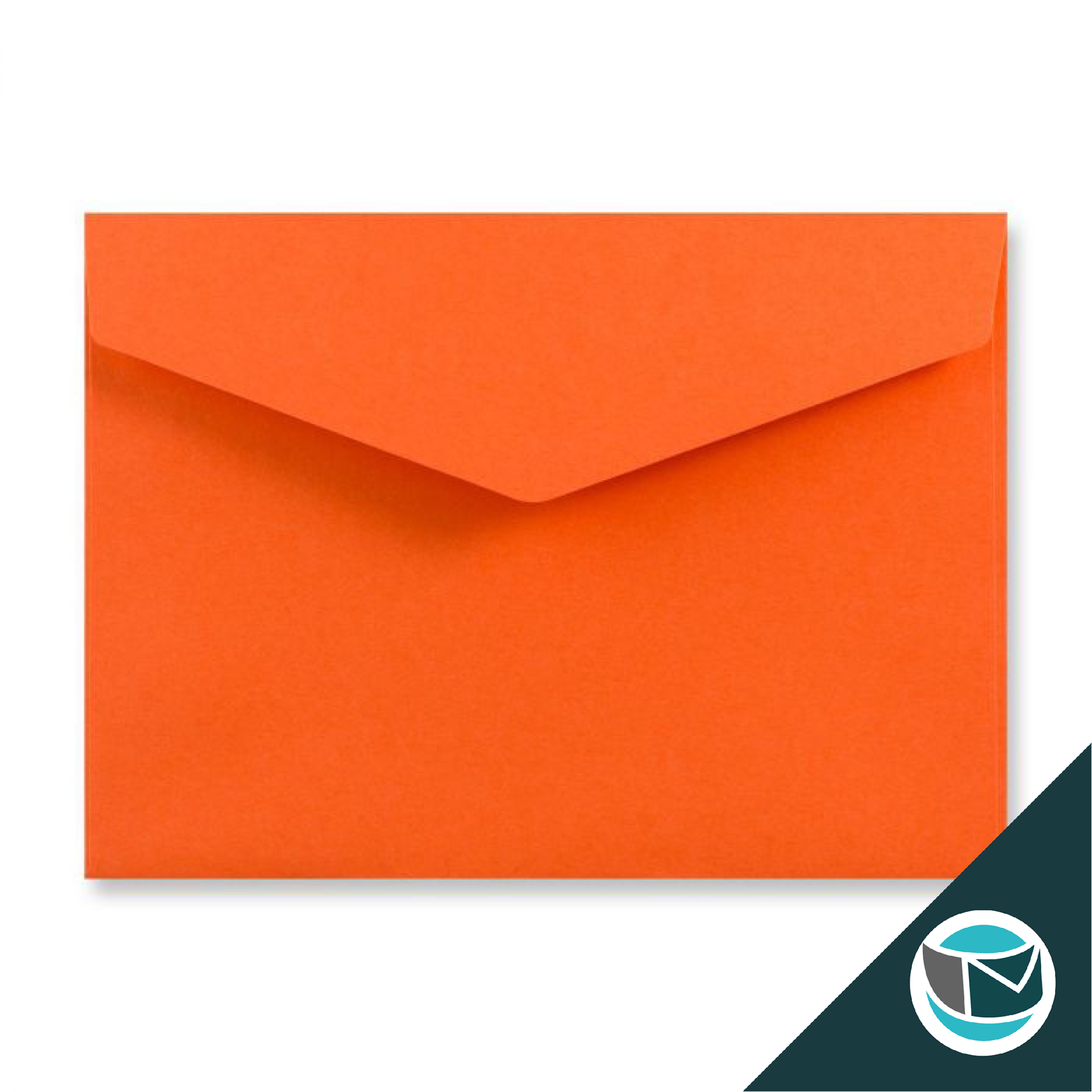 Wenskaart Envelop met Puntklep Strip - 162x229 mm (C5)  - Oranje