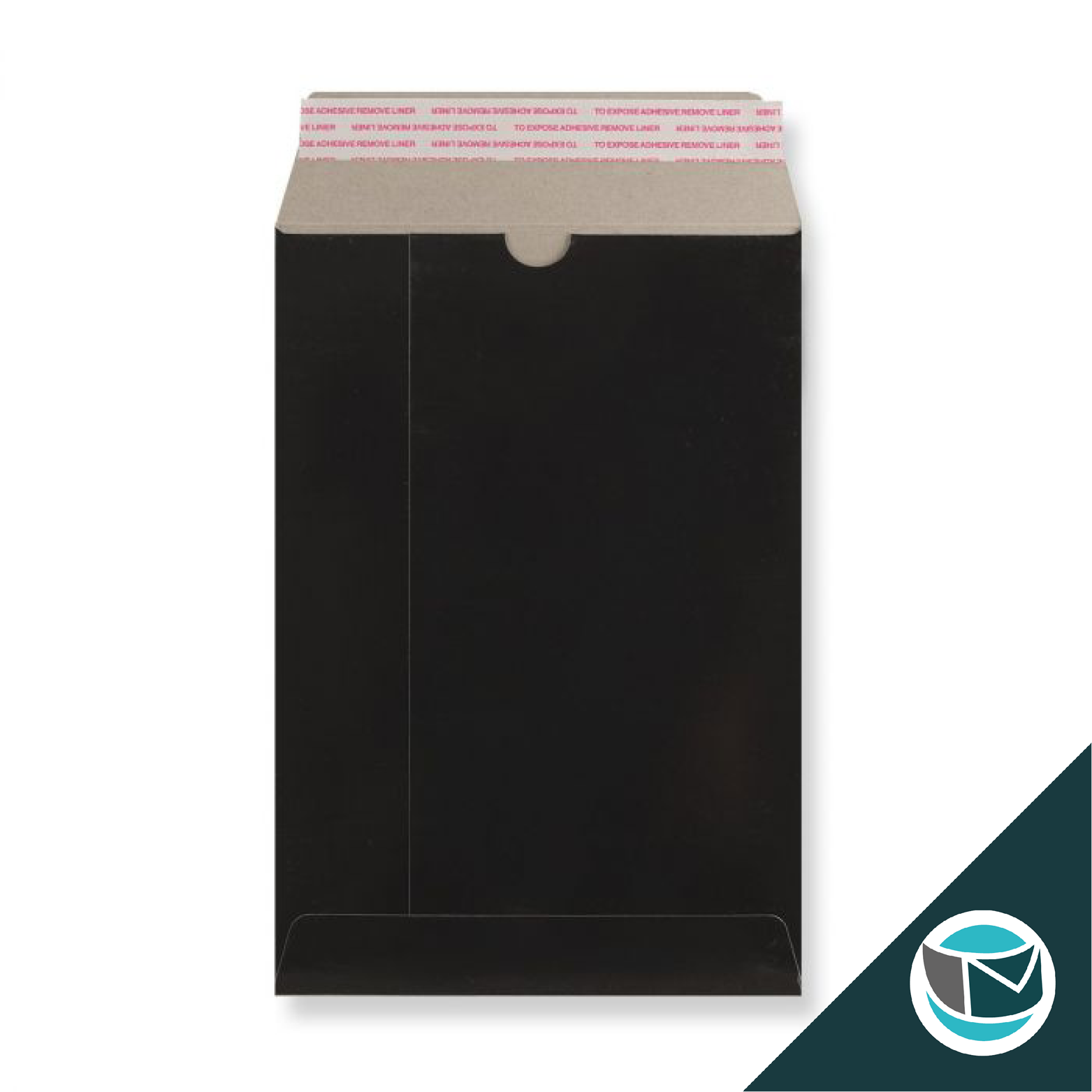 Kartonnen Duplex Enveloppen - 235x162 mm (C5) - Zwart