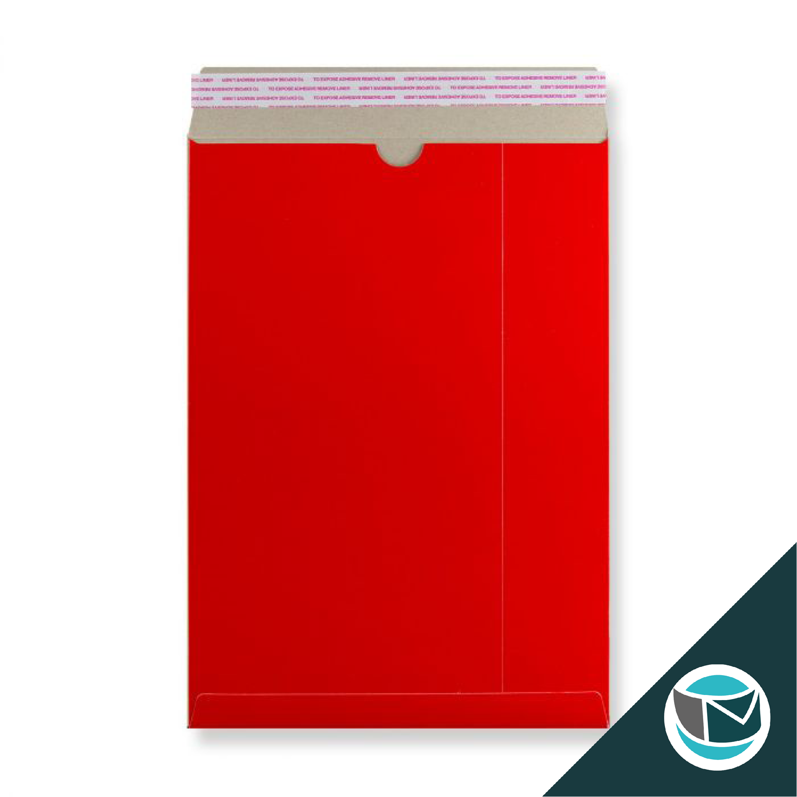 Kartonnen Duplex Enveloppen - 457x330 mm (C3) - Rood