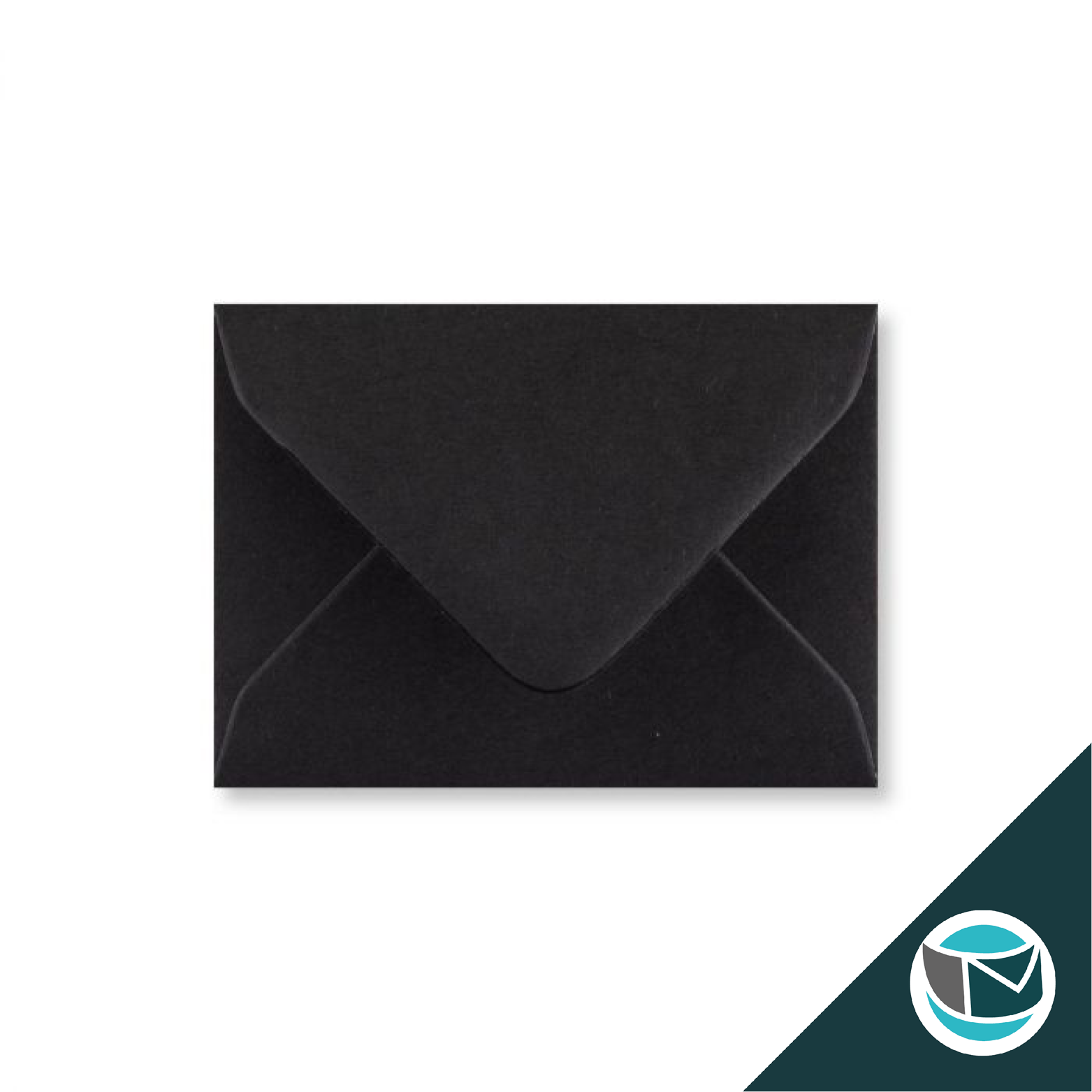 Gekleurde Envelop - 70x100 mm - Zwart