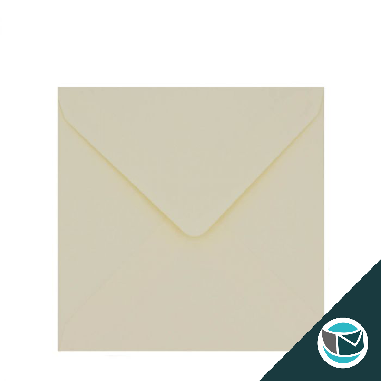 Gekleurde Envelop - 155x155 mm - Oester  Cream Glans 135gsm