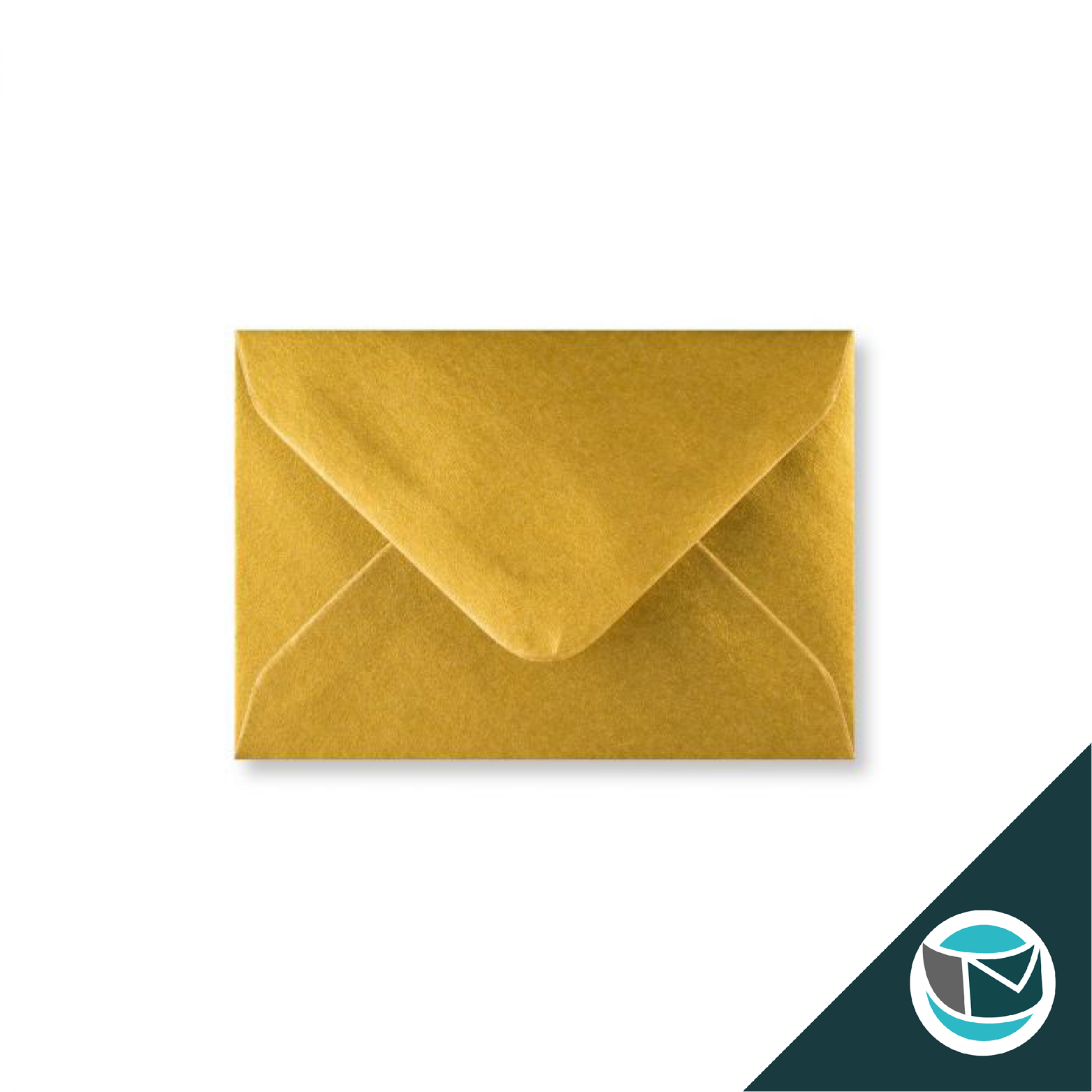 Gekleurde Envelop - 70x100 mm - Goud Metallic