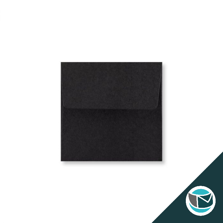 Gekleurde Envelop - 80x80 mm - Zwart