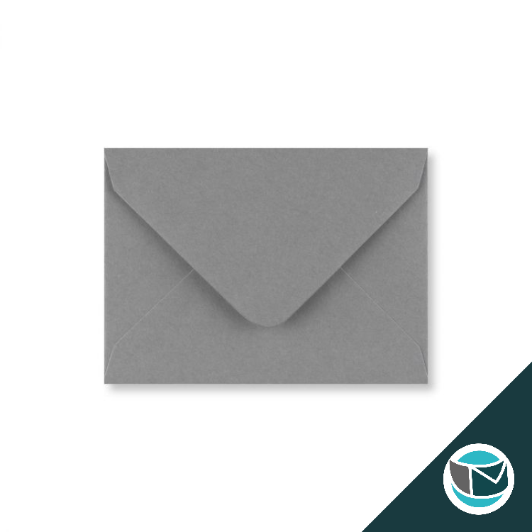 Gekleurde Envelop - 82x113 mm (C7) - Donkergrijs