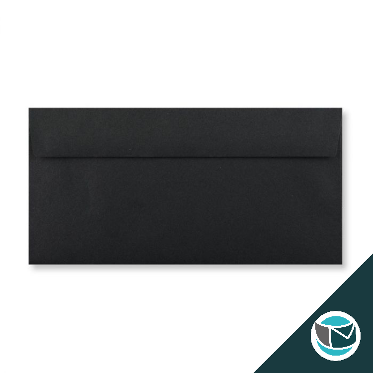 Gekleurde Envelop - 110x220 mm ea5/6  - Zwart