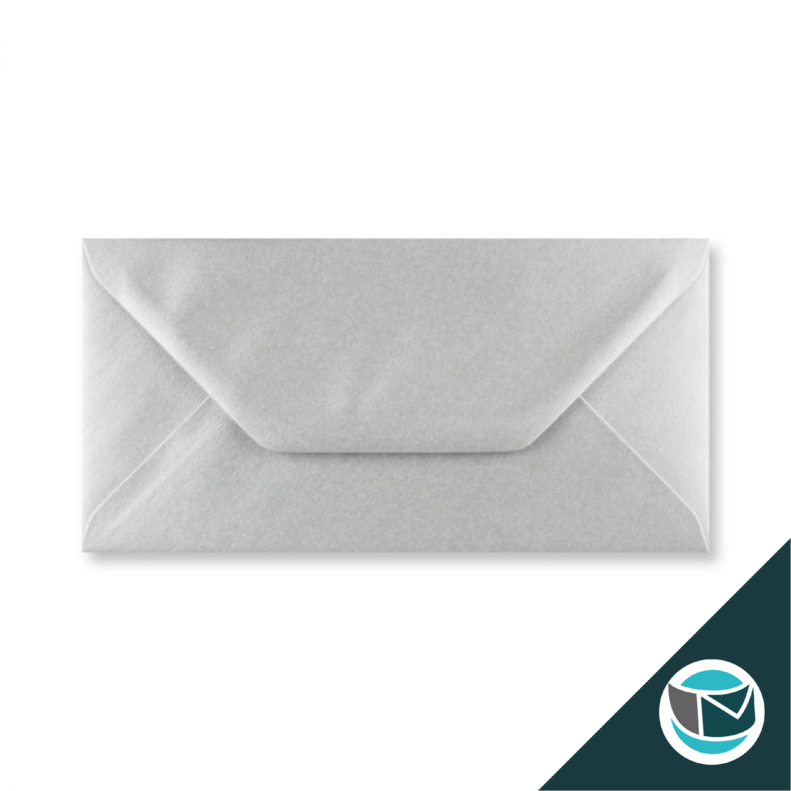 Gekleurde Envelop - 110x220 mm ea5/6  - Zilver Metallic