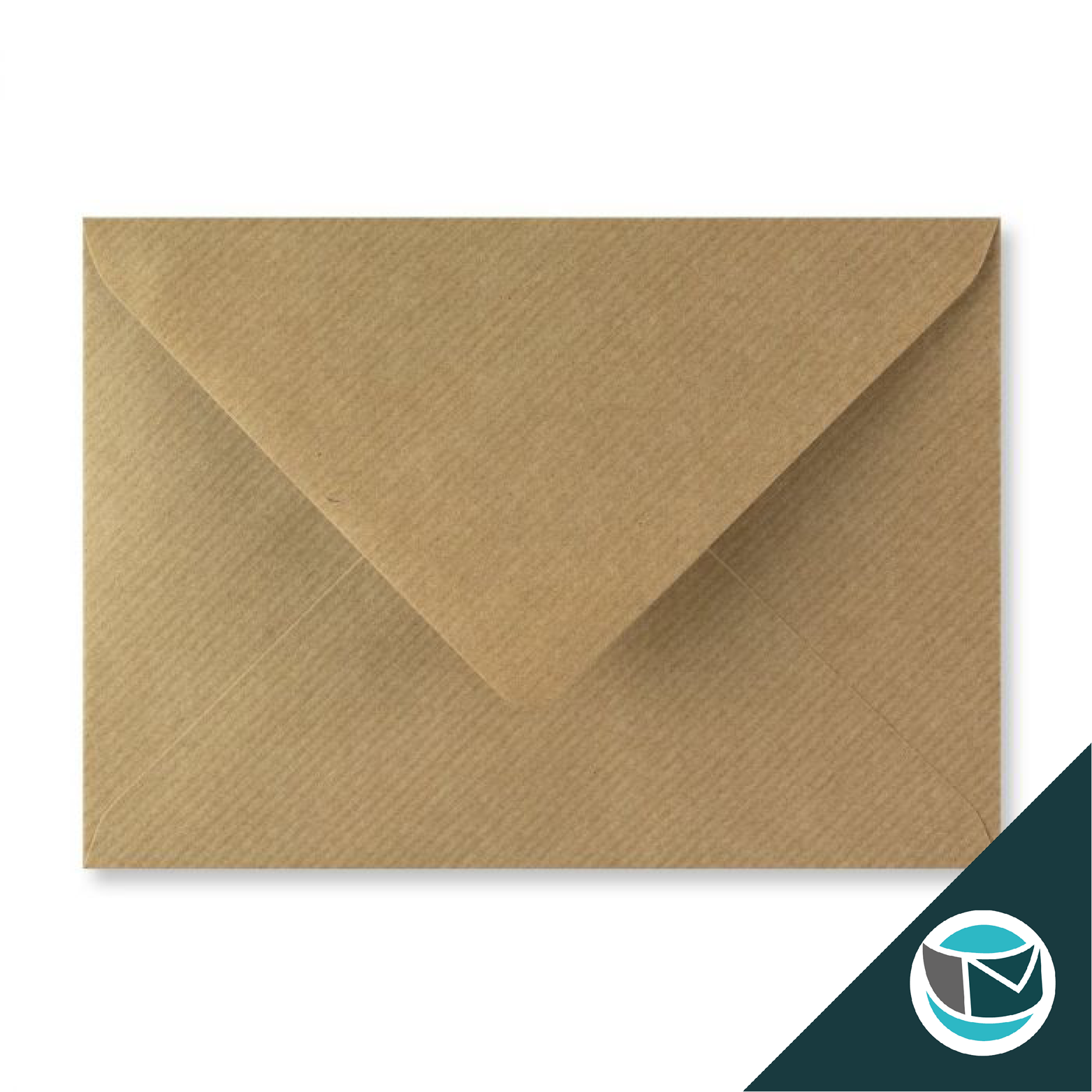 Gekleurde Envelop - 125x175 mm - Bruin Gestreept