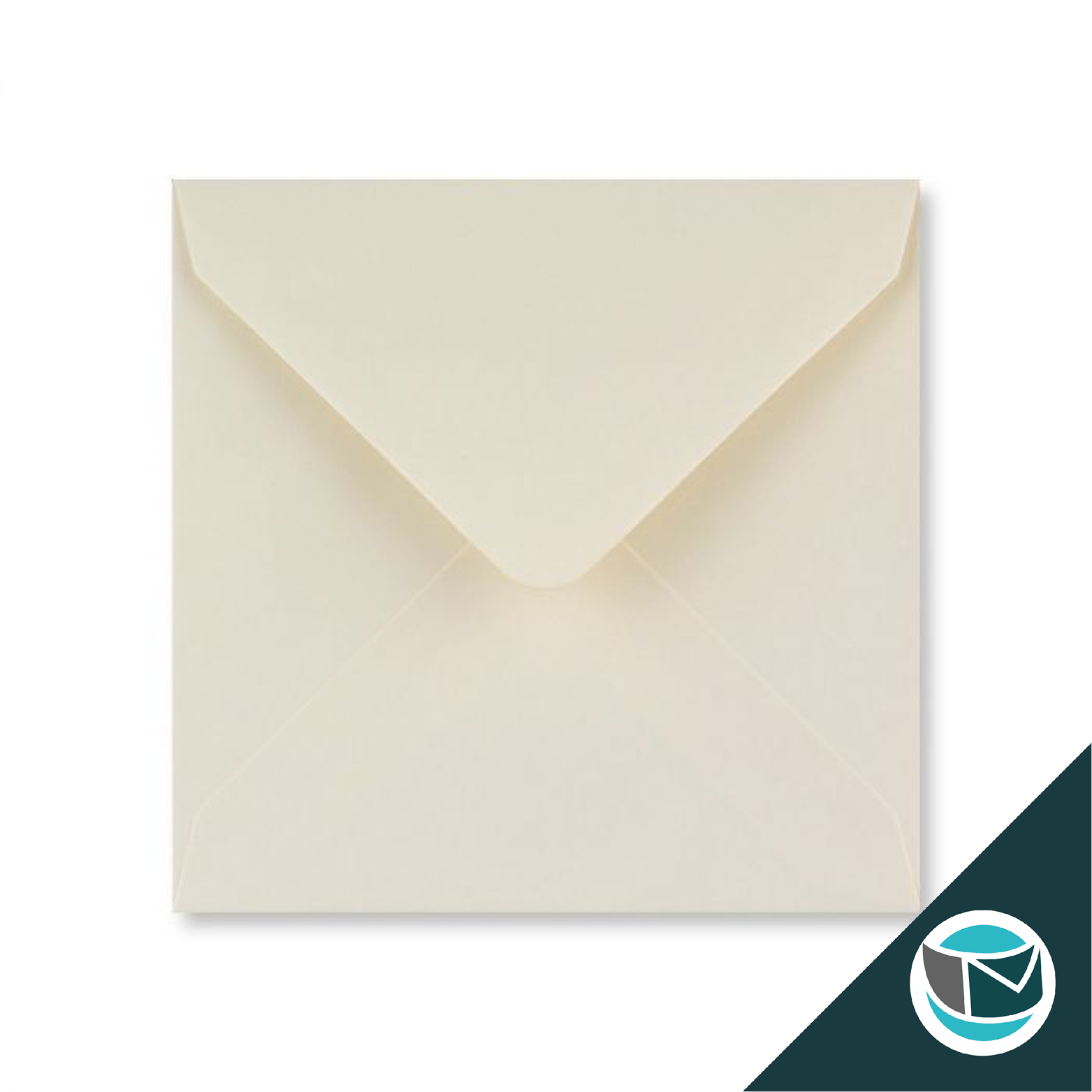 Gekleurde Envelop - 130x130 mm - Ivoor