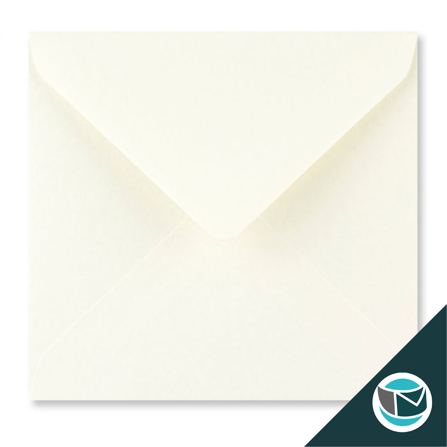 Gekleurde Envelop - 155x155 mm - Ivoor