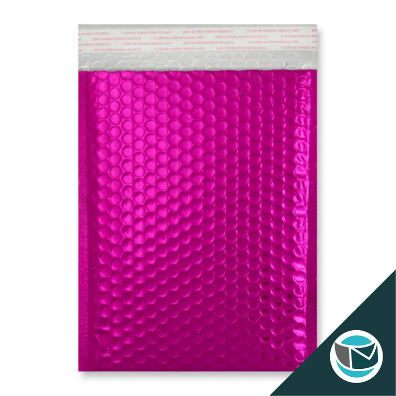 Metallic Luchtkussen Envelop - 250x180 mm - Roze