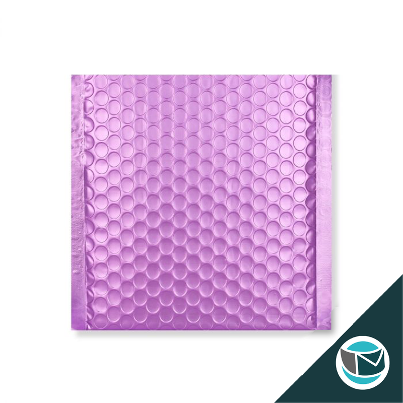 Metallic Luchtkussen Envelop Mat - 165x140 mm - Lila