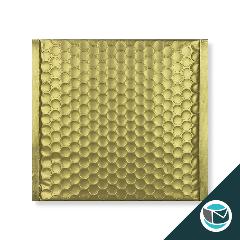 Metallic Luchtkussen Envelop Mat - 165x165 mm - Goud